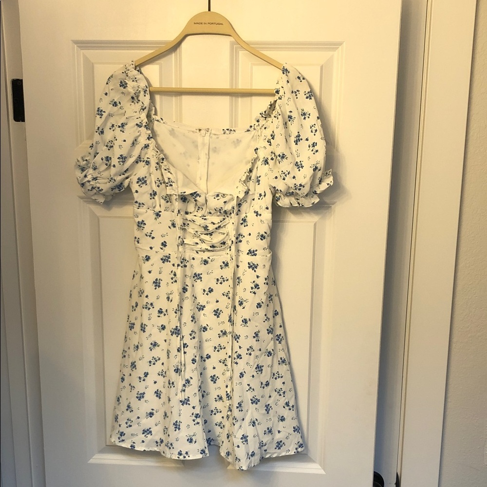 Floral Puff Sleeve Dress size small